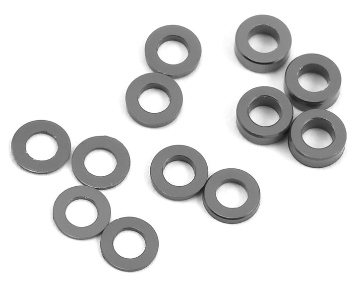 ProTek RC Aluminum Ball Stud Washer Set (12) (0.5mm, 1.0mm & 2.0mm)