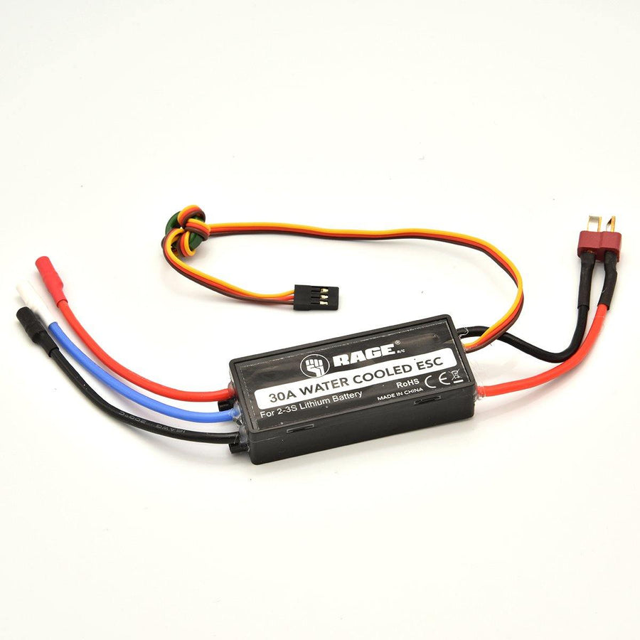 Rage RC 30A Brushless ESC (Water-Cooled): BM BL RGRB1234B - Excel RC