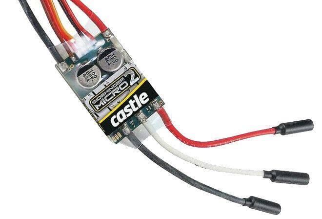 Castle Creations 1/18 Sidewinder Micro 2 ESC, 12.6V, 2A Peak BEC CSE010015000 - Excel RC