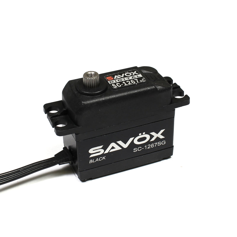 Savox BLACK EDITION HIGH TORQUE DIGITAL SERVO .09/277 @ 7.4V SAVSC1267SG-BE