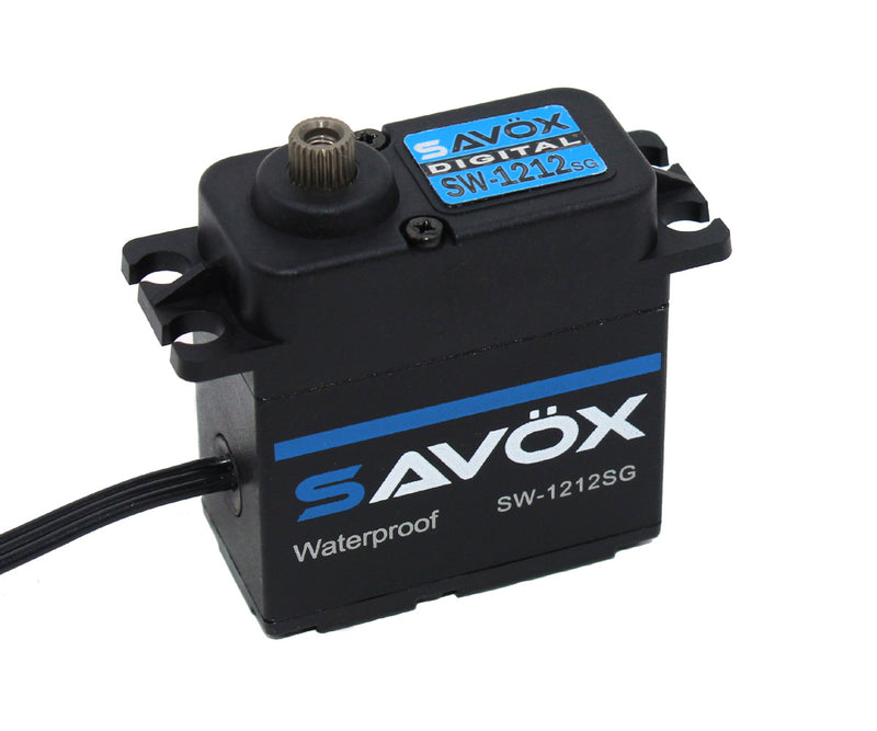Savox Waterproof, High Torque, High Voltage Coreless Digital Servo SAVSW1212SG-BE
