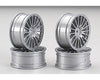 Tamiya Medium Narrow 18-Spoke 1/10 Scale On Road Wheels (Silver) (4) 51046 | TAM51046