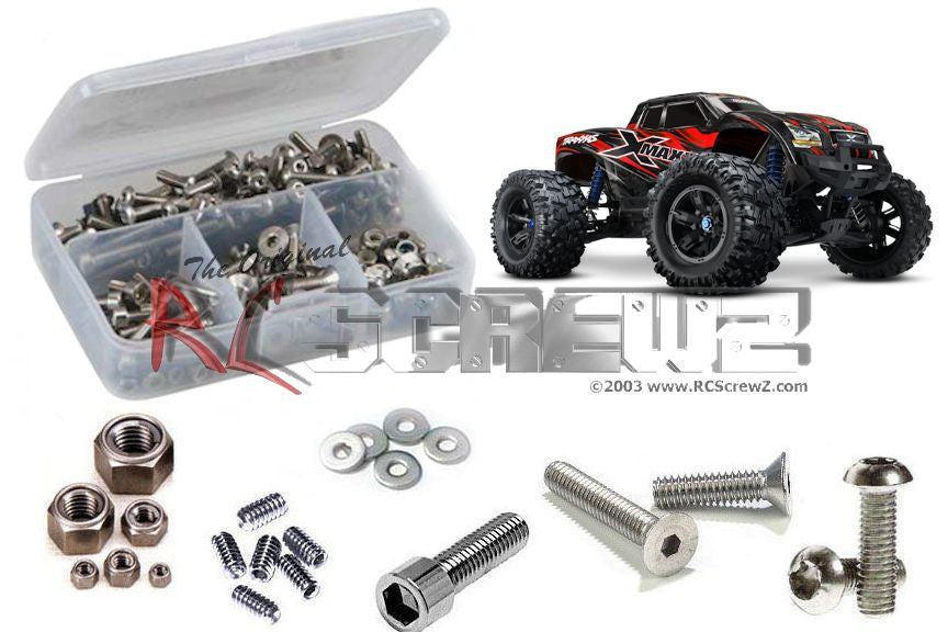 RCSCREWZ TRA076 Traxxas X-Maxx 4x4 TSM (#77076-3) Stainless Screw Kit 