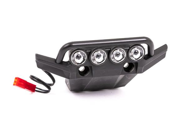 Traxxas Bumper Front Assembled With LED Lights Installed Fits 4WD Rustler 6791