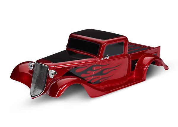 Traxxas BODY '35 HOT ROD TRUCK COMPLETE RED 9335R