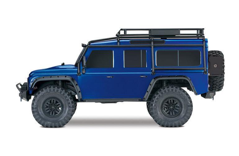 Traxxas 82056-4-BLUE TRX-4® Scale and Trail™ Crawler with Land Rover® Defender® Body:  4WD Electric Trail Truck with TQi Traxxas Link™ Ebled 2.4GHz Radio System