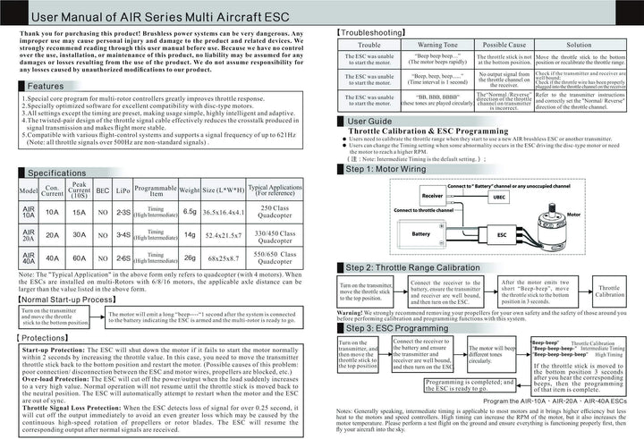 T-Motor Air ESC 20A - Excel RC