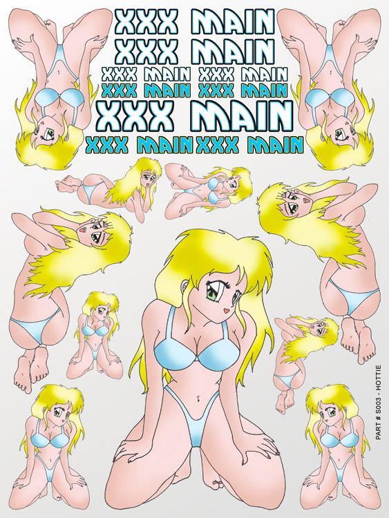 XXX Main Hotties Sticker Sheet  XXXS003 - Excel RC