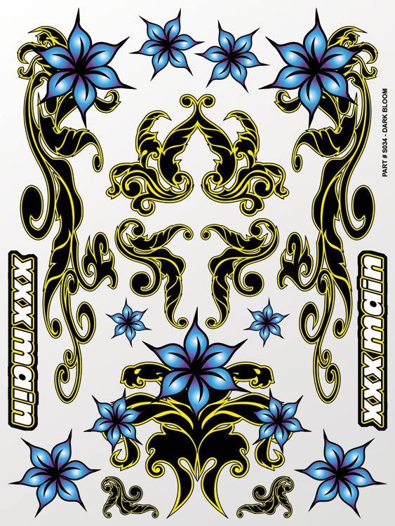 XXX Main Dark Bloom Sticker Sheet XXXS034 - Excel RC